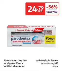 Carrefour Parodontax complete toothpaste + toothbrush assorted offer