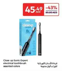 Carrefour Close up Sonic Expert electrical toothbrush assorted colors offer