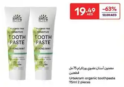 Carrefour Urtekram organic toothpaste offer