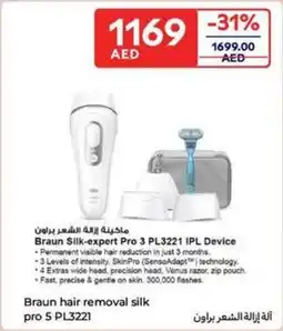 Carrefour Braun hair removal silk pro 5 PL3221 offer