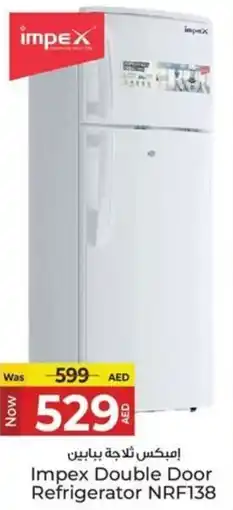 Kenz Hypermarket Impex Double Door Refrigerator NRF138 offer