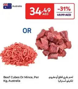 Carrefour Beef Cubes Or Mince offer