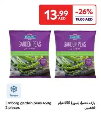 Carrefour Emborg garden peas offer