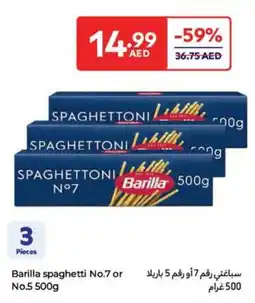 Carrefour Barilla spaghetti No.7 or No.5 offer