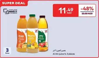 Carrefour Al Ain juice offer