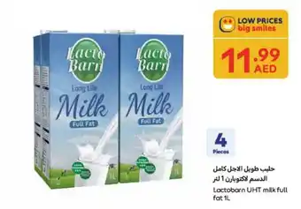 Carrefour Lactobarn UHT milk full fat offer