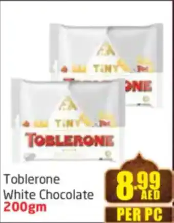 Delta Centre Toblerone White Chocolate offer