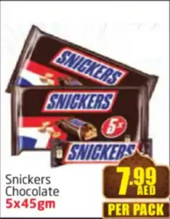 Delta Centre Snickers Chocolate offer