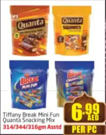 Delta Centre Tiffany Break Mini Fun Quanta Snacking Mix offer