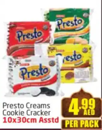 Delta Centre Presto Creams Cookie Cracker offer