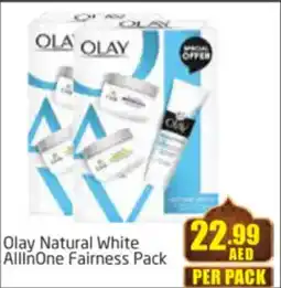 Delta Centre Olay Natural White All in One Fairness Pack offer