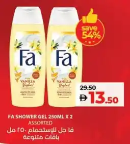 E City Fa shower gel offer