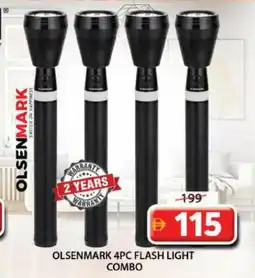 Grand Mall Sharjah Olsenmark 4pc flash light combo offer