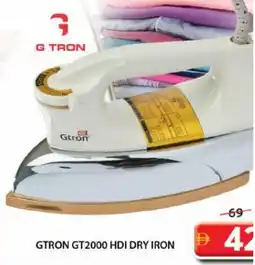 Grand Mall Sharjah GtronGTRON GT2000 HDI DRY IRON 2000 hdi dry iron offer