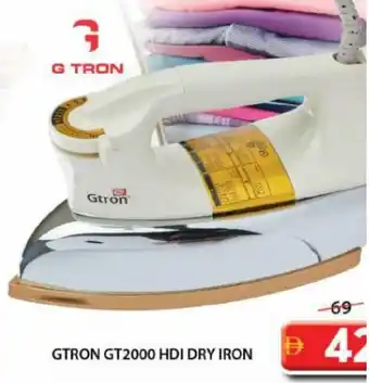 Grand Mall Sharjah GtronGTRON GT2000 HDI DRY IRON 2000 hdi dry iron offer