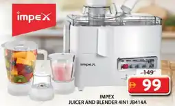 Grand Mall Sharjah Impex juicer and blender 4in1 JB414A offer