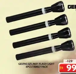 Grand Mall Sharjah Geepas flash light 4pcs family pack GFL4601 offer