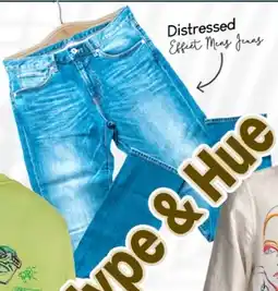 Safari Hypermarket Distressed effect mens jeans offer