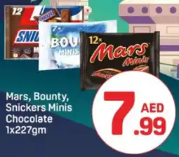 Day To Day Mars, Bounty, Snickers Minis Chocolate offer