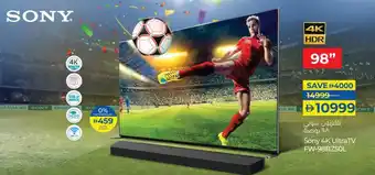 Lulu Hypermarket Sony 4K UltraTV FW-98BZ50L offer