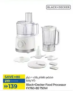 Lulu Hypermarket Black+Decker Food Processor FX760-B5 750W offer