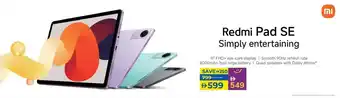 Lulu Hypermarket Redmi Pad SE Simply entertaining offer