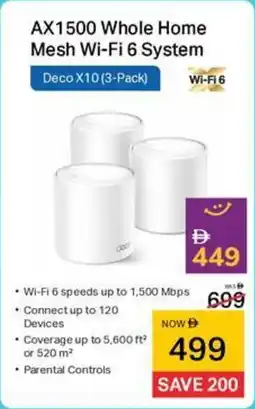 Lulu Hypermarket AX1500 Whole Home Mesh Wi-Fi 6 System offer