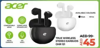 Lulu Hypermarket Acer True Wireless Stereo Earbuds OHR 121 offer