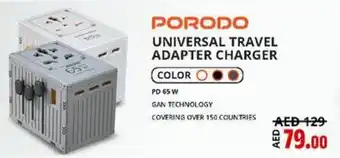 Lulu Hypermarket Porodo Universal Travel Adapter Charger offer
