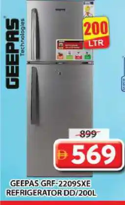 Grand Hyper Market GEEPAS Refrigerator offer
