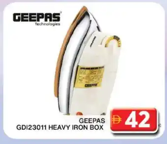 Grand Hyper Market GEEPAS Ironbox offer