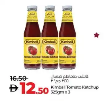 Lulu Hypermarket KIMBALL Tomato Ketchup offer