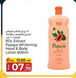 Kenz Hypermarket RDL Body Lotion & Cream offer