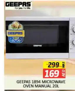 Mango Hypermarket LLC GEEPAS Microwave Oven offer