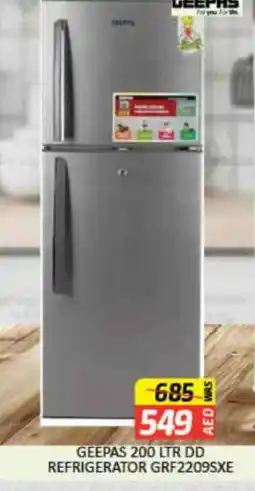 Mango Hypermarket LLC GEEPAS Refrigerator offer