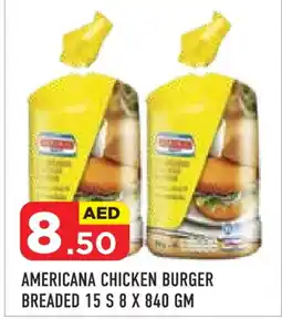 Baniyas Spike Hypermarket AMERICANA Chicken Burger offer