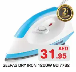 Baniyas Spike Hypermarket GEEPAS Ironbox offer