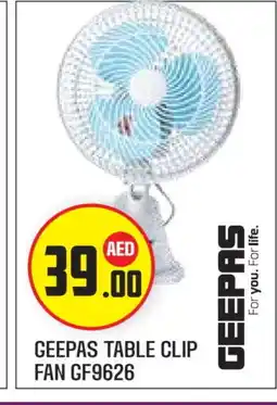 Baniyas Spike Hypermarket GEEPAS Fan offer