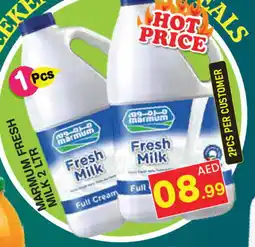 Baniyas Spike Hypermarket MARMUM Fresh Milk offer