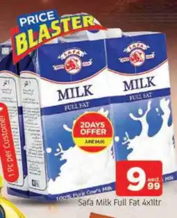 Al Madina SAFA Long Life / UHT Milk offer