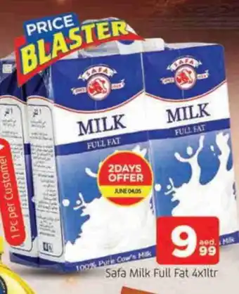 Al Madina SAFA Long Life / UHT Milk offer
