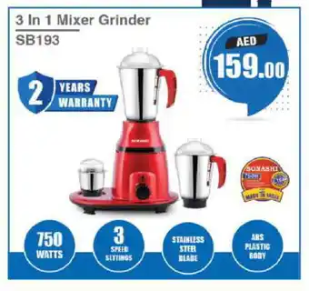 Grand Hyper Market SONASHI Mixer / Grinder offer