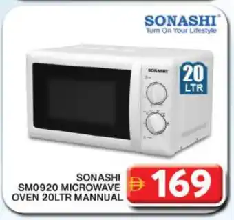 Grand Hyper Market SONASHI Microwave Oven offer