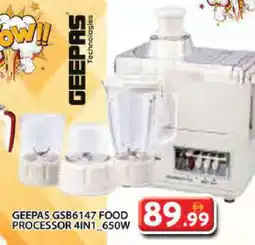 Grand Hyper Market GEEPAS Food Processor offer