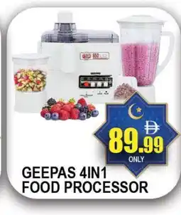 Al Madina GEEPAS Food Processor offer