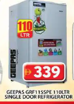 Grand Hyper Market GEEPAS Refrigerator offer