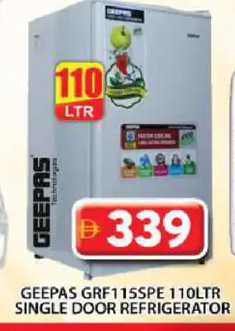 Grand Hyper Market GEEPAS Refrigerator offer