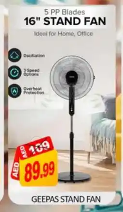 Mango Hypermarket LLC GEEPAS Fan offer