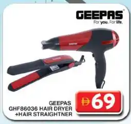 Grand Hyper Market GEEPAS Hair Appliances offer
