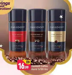 Shaklan DAVIDOFF Coffee offer